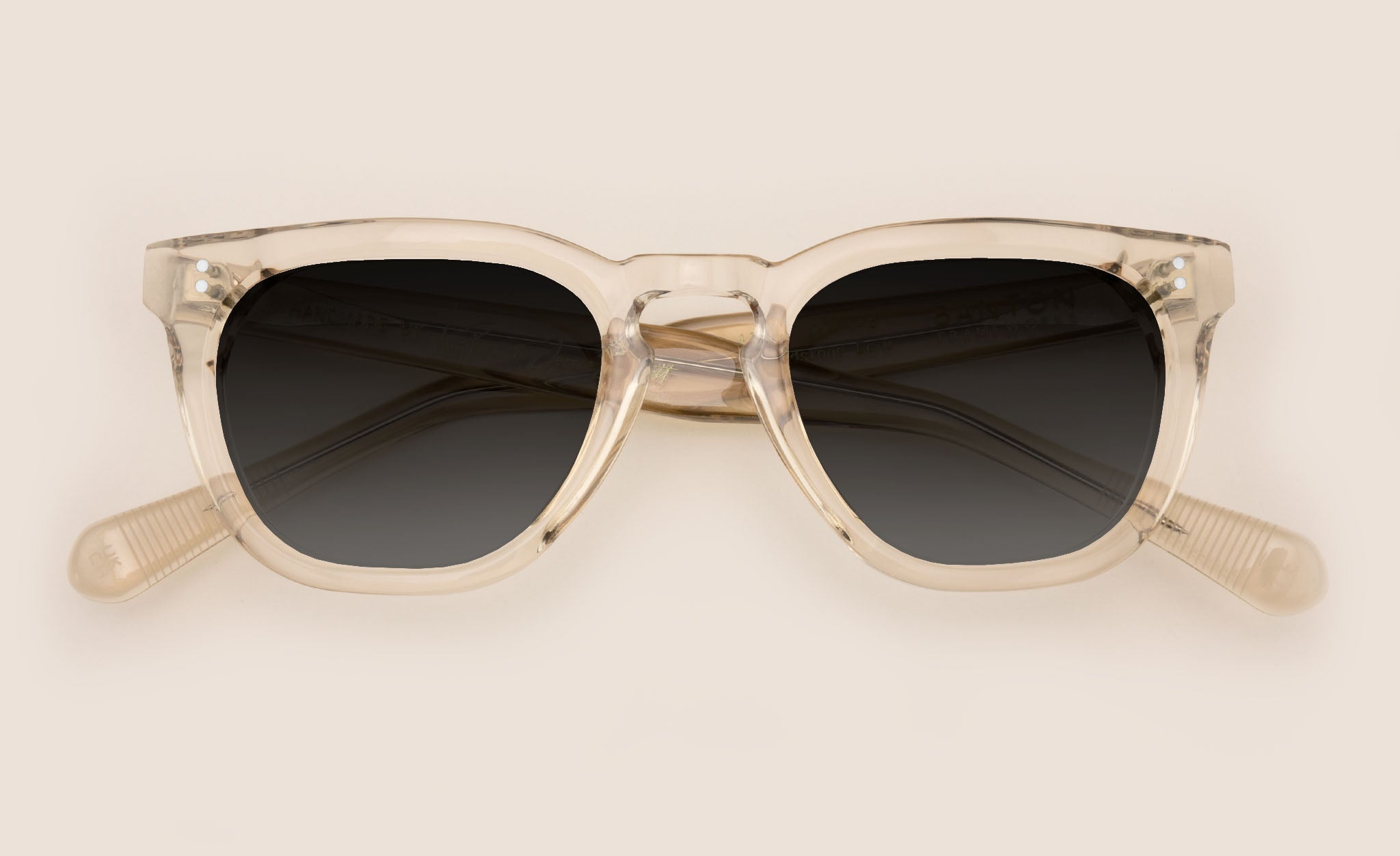 Stylish Nude Transparent Sunglasses Linea E Banton Frameworks