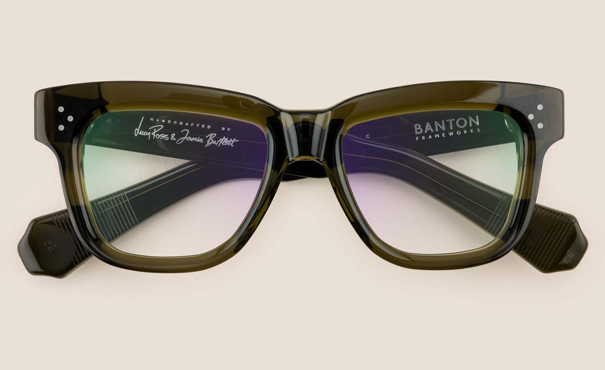 Green Thick Statement Glasses Frame | Banton Frameworks