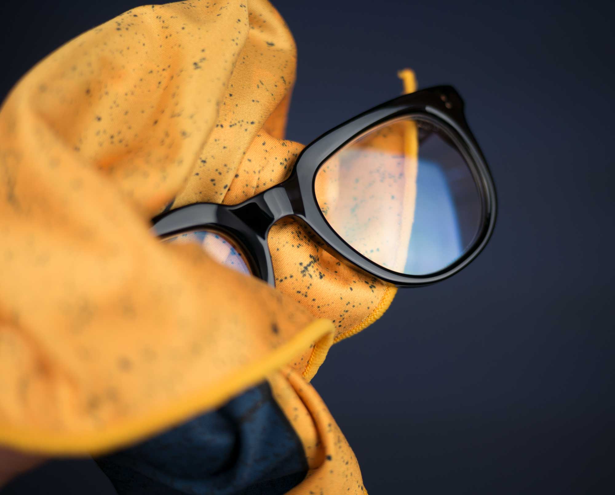 Frameworks Yellow Ltd edition lens cleaning cloth | Banton Frameworks