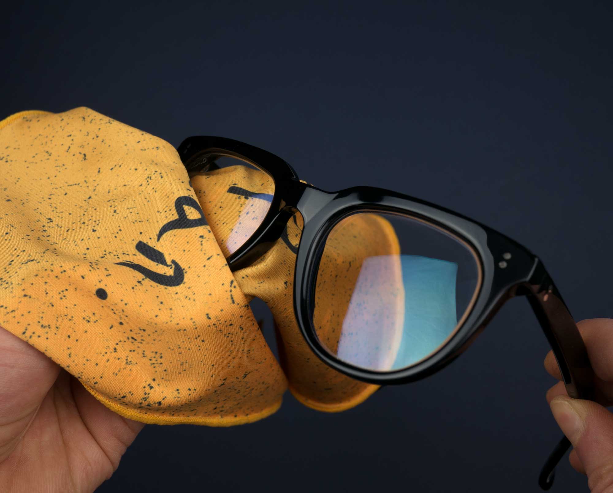 Frameworks Yellow Ltd edition lens cleaning cloth | Banton Frameworks
