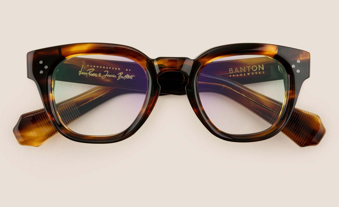 Amber Transparent '50s Style Glasses | Banton Frameworks