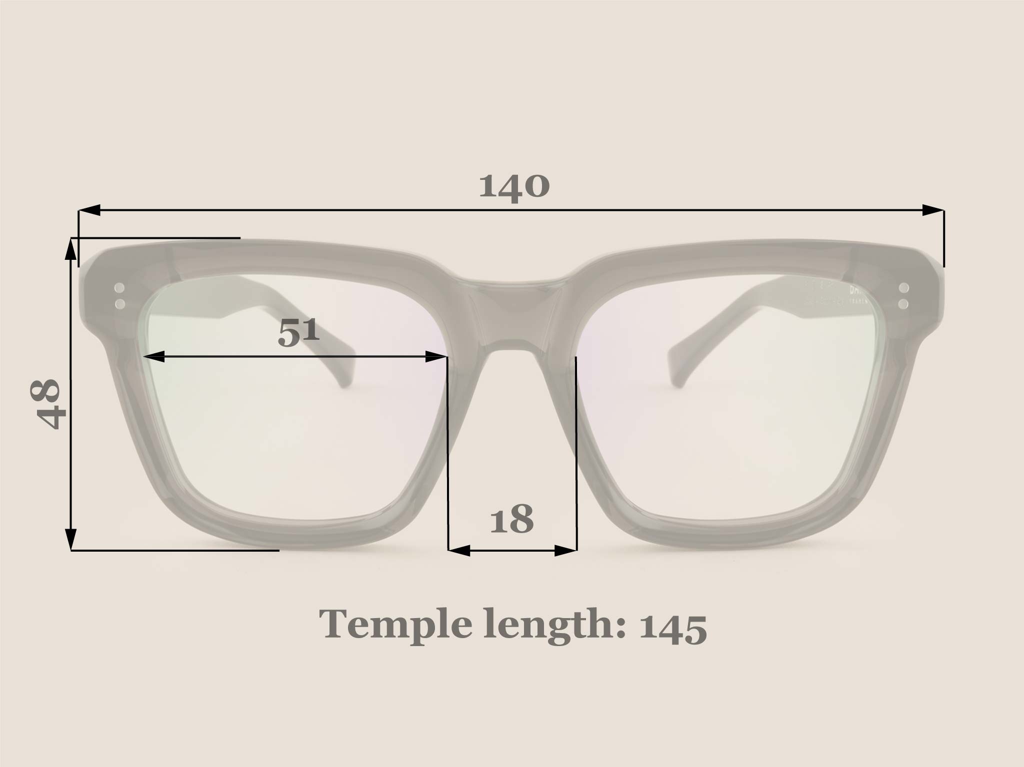 Chunky Dark Grey Crystal Square Glasses | Banton Frameworks