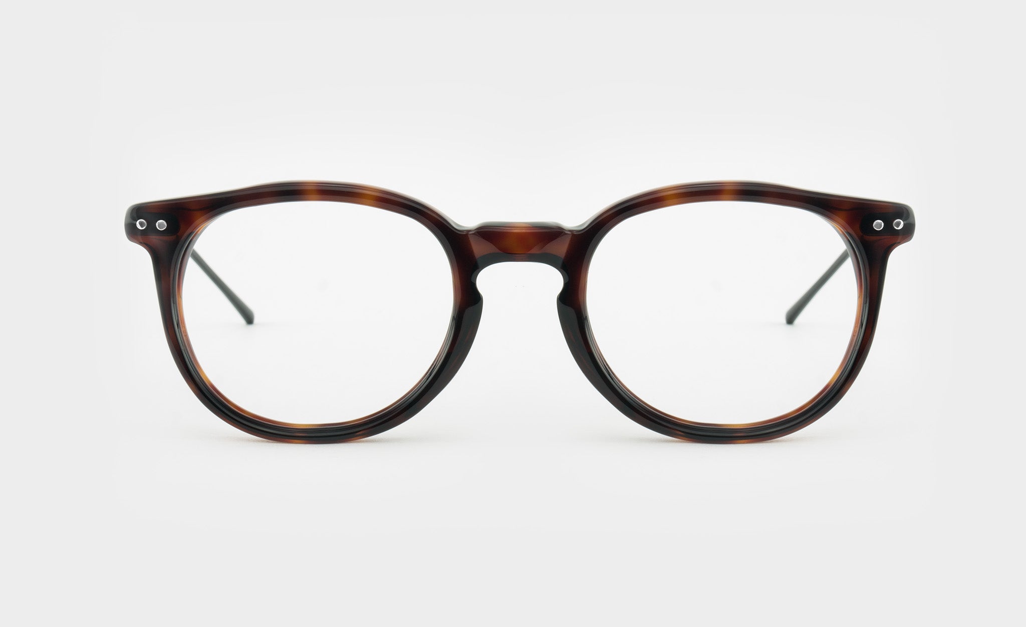 Dark tortoise acetate glasses frame