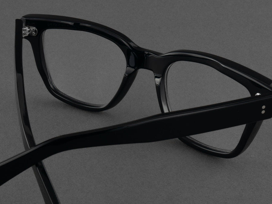 Large Square Black Glasses | Banton Frameworks
