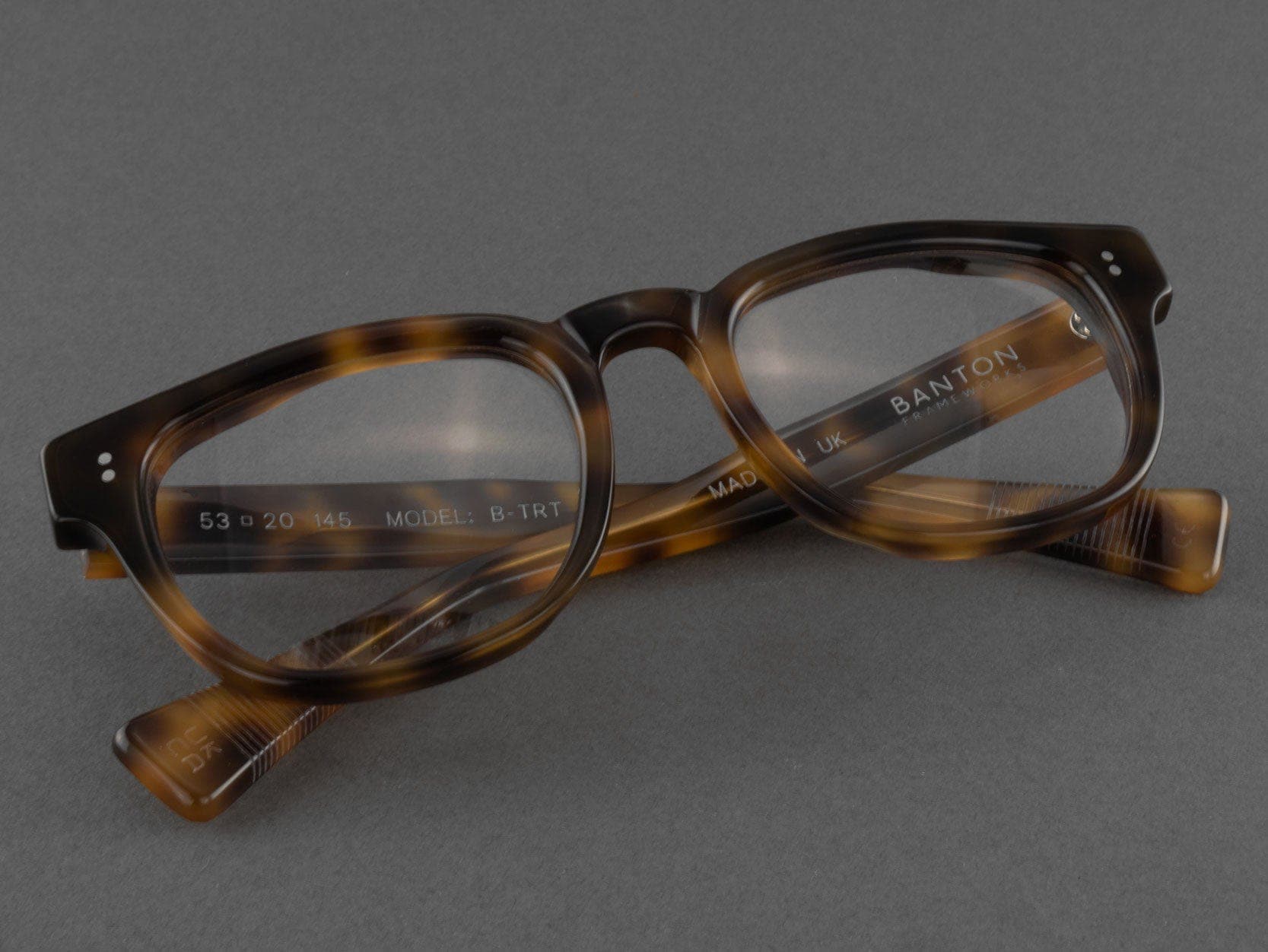 Large Square Tortoise Glasses | Banton Frameworks